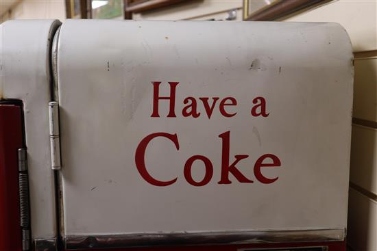 A 1950s Vendo Coca Cola bottle vending machine W.162cm